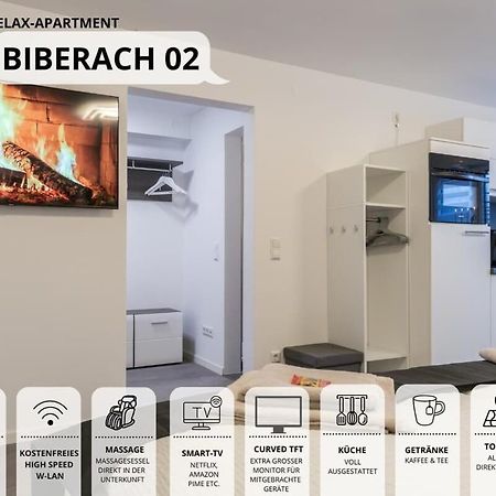 Relaxapartment 2 Massagesessel Smarttv Kueche Biberach an der Riß Exterior foto
